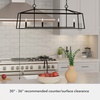 image:imageHunter  Fair Oaks 4Light Luxe Gold Extra Large Chandelier Dimmable Formal Style Linear Shaped for Bedrooms Kitchens Dining Living Rooms  13100Flat Matte Black