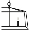 image:imageHunter  Fair Oaks 4Light Luxe Gold Extra Large Chandelier Dimmable Formal Style Linear Shaped for Bedrooms Kitchens Dining Living Rooms  13100Flat Matte Black