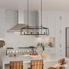 image:imageHunter  Fair Oaks 4Light Luxe Gold Extra Large Chandelier Dimmable Formal Style Linear Shaped for Bedrooms Kitchens Dining Living Rooms  13100Flat Matte Black
