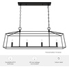 image:imageHunter  Fair Oaks 4Light Luxe Gold Extra Large Chandelier Dimmable Formal Style Linear Shaped for Bedrooms Kitchens Dining Living Rooms  13100Flat Matte Black