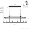 image:imageHunter  Fair Oaks 4Light Luxe Gold Extra Large Chandelier Dimmable Formal Style Linear Shaped for Bedrooms Kitchens Dining Living Rooms  13100Flat Matte Black