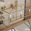 image:imageHunter  Fair Oaks 4Light Luxe Gold Extra Large Chandelier Dimmable Formal Style Linear Shaped for Bedrooms Kitchens Dining Living Rooms  13100Luxe Gold