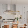 image:imageHunter  Fair Oaks 4Light Luxe Gold Extra Large Chandelier Dimmable Formal Style Linear Shaped for Bedrooms Kitchens Dining Living Rooms  13100Luxe Gold