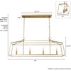 image:imageHunter  Fair Oaks 4Light Luxe Gold Extra Large Chandelier Dimmable Formal Style Linear Shaped for Bedrooms Kitchens Dining Living Rooms  13100Luxe Gold