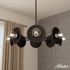 image:imageHunter  Fernando 8Light Matte Black Large Chandelier Dimmable Modern Style Candle Shaped for Bedrooms Kitchens Dining Living Rooms  13089