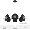 image:imageHunter  Fernando 8Light Matte Black Large Chandelier Dimmable Modern Style Candle Shaped for Bedrooms Kitchens Dining Living Rooms  13089
