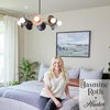 image:imageHunter  Fernando 8Light Matte Black Large Chandelier Dimmable Modern Style Candle Shaped for Bedrooms Kitchens Dining Living Rooms  13089