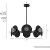 image:imageHunter  Fernando 8Light Matte Black Large Chandelier Dimmable Modern Style Candle Shaped for Bedrooms Kitchens Dining Living Rooms  13089