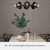 image:imageHunter  Fernando 8Light Matte Black Large Chandelier Dimmable Modern Style Candle Shaped for Bedrooms Kitchens Dining Living Rooms  13089