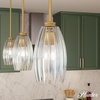 image:imageHunter  Rossmoor 1Light Luxe Gold Mini Pendant Light Dimmable Formal Style Bell Shaped for Bedrooms Kitchens Dining Living Rooms  13160Luxe Gold