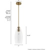 image:imageHunter  Rossmoor 1Light Luxe Gold Mini Pendant Light Dimmable Formal Style Bell Shaped for Bedrooms Kitchens Dining Living Rooms  13160Luxe Gold