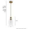 image:imageHunter  Rossmoor 1Light Luxe Gold Mini Pendant Light Dimmable Formal Style Bell Shaped for Bedrooms Kitchens Dining Living Rooms  13160Luxe Gold
