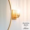 image:imageHunter  Rossmoor 1Light Luxe Gold Small Sconce Light Dimmable Formal Style for Bedrooms Kitchens Foyers Bathrooms  13196