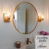 image:imageHunter  Rossmoor 1Light Luxe Gold Small Sconce Light Dimmable Formal Style for Bedrooms Kitchens Foyers Bathrooms  13196