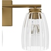 image:imageHunter  Rossmoor 3Light Luxe Gold Medium Size Vanity Light Dimmable Formal Style Bell Shaped for Bedrooms Kitchens Foyers Bathrooms  13204Luxe Gold