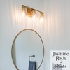 image:imageHunter  Rossmoor 3Light Luxe Gold Medium Size Vanity Light Dimmable Formal Style Bell Shaped for Bedrooms Kitchens Foyers Bathrooms  13204Luxe Gold
