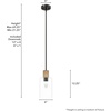 image:imageHunter  Vanning 1Light Noble Bronze Small Pendant Light Dimmable Boho Style Cylinder Shaped for Bedrooms Kitchens Dining Living Rooms  13112Noble Bronze