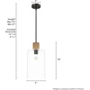 image:imageHunter  Vanning 1Light Noble Bronze Small Pendant Light Dimmable Boho Style Cylinder Shaped for Bedrooms Kitchens Dining Living Rooms  13112Noble Bronze