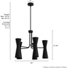 image:imageHunter  Zola 10Light Matte Black Large Chandelier Dimmable Formal Style Pharmacy Shaped for Bedrooms Kitchens Dining Living Rooms  19896