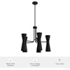 image:imageHunter  Zola 10Light Matte Black Large Chandelier Dimmable Formal Style Pharmacy Shaped for Bedrooms Kitchens Dining Living Rooms  19896