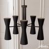 image:imageHunter  Zola 10Light Matte Black Large Chandelier Dimmable Formal Style Pharmacy Shaped for Bedrooms Kitchens Dining Living Rooms  19896