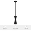 image:imageHunter  Zola 1Light Matte Black Mini Pendant Light Dimmable Formal Style Pharmacy Shaped for Bedrooms Kitchens Dining Living Rooms  19827