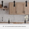 image:imageHunter  Zola 1Light Matte Black Mini Pendant Light Dimmable Formal Style Pharmacy Shaped for Bedrooms Kitchens Dining Living Rooms  19827