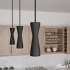 image:imageHunter  Zola 1Light Matte Black Mini Pendant Light Dimmable Formal Style Pharmacy Shaped for Bedrooms Kitchens Dining Living Rooms  19827