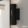 image:imageHunter  Zola 2Light Matte Black Small Sconce Light Dimmable Formal Style for Bedrooms Kitchens Foyers Bathrooms  19826