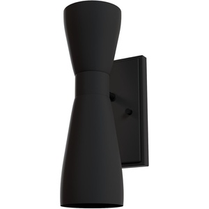 image:imageHunter  Zola 2Light Matte Black Small Sconce Light Dimmable Formal Style for Bedrooms Kitchens Foyers Bathrooms  19826