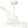 image:imageCasablanca 60 inch Outdoor or Indoor Ceiling Fan with LED Light and Remote Control  Modern Ceiling Fan Standard Mount 3 Blades For Patio Garage or Porch Quiet  Stingray 59144 GranitePorcelain White finish