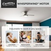 image:imageCasablanca Commodus Indoor Ceiling Fan 3 Blades 54 inch Fresh White  with LED Light Low Profile Flush Mount Wall Control For Bedroom Living Room Kitchen 59571Brushed Nickel