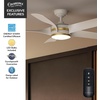 image:imageCasablanca Fan 52 inch Ceiling Fan with Light and Remote Outdoor or Indoor White Ceiling Fan for Porch Living Room Office Kitchen Garage 5 Blades Renewed