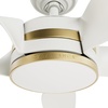 image:imageCasablanca Fan 52 inch Ceiling Fan with Light and Remote Outdoor or Indoor White Ceiling Fan for Porch Living Room Office Kitchen Garage 5 Blades Renewed
