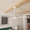 image:imageCasablanca Fan 56 inch Ceiling Fan with Light and Remote Outdoor or Indoor White Ceiling Fan for Porch Living Room Office Kitchen Garage 3 Blades Renewed