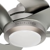 image:imageCasablanca Fan 60 inch Ceiling Fan with Light and Remote Outdoor or Indoor Brushed Nickel Ceiling Fan for Porch Living Room Office Kitchen Garage 3 Blades Renewed