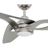 image:imageCasablanca Fan 60 inch Ceiling Fan with Light and Remote Outdoor or Indoor Brushed Nickel Ceiling Fan for Porch Living Room Office Kitchen Garage 3 Blades Renewed