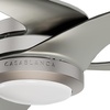 image:imageCasablanca Fan 60 inch Ceiling Fan with Light and Remote Outdoor or Indoor Brushed Nickel Ceiling Fan for Porch Living Room Office Kitchen Garage 3 Blades Renewed