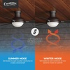 image:imageCasablanca Verse Outdoor or Indoor Ceiling Fan 44 inch Maiden Bronze  with LED Light and Remote Control Standard Mount 3 Blades For Living Room Patio Porch Garage 59154Maiden Bronze