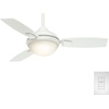 image:imageCasablanca Verse Outdoor or Indoor Ceiling Fan 44 inch Maiden Bronze  with LED Light and Remote Control Standard Mount 3 Blades For Living Room Patio Porch Garage 59154Snow White