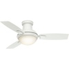 image:imageCasablanca Verse Outdoor or Indoor Ceiling Fan 44 inch Maiden Bronze  with LED Light and Remote Control Standard Mount 3 Blades For Living Room Patio Porch Garage 59154Snow White