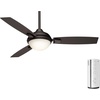 image:imageCasablanca Verse Outdoor or Indoor Ceiling Fan 44 inch Maiden Bronze  with LED Light and Remote Control Standard Mount 3 Blades For Living Room Patio Porch Garage 59154Maiden Bronze