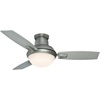 image:imageCasablanca Verse Outdoor or Indoor Ceiling Fan 44 inch Maiden Bronze  with LED Light and Remote Control Standard Mount 3 Blades For Living Room Patio Porch Garage 59154Brushed Nickel