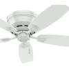 image:imageHinter Fan 48 Outdoor Hugger Ceiling Fan in White with 5 White Plastic Blades Renewed