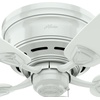 image:imageHinter Fan 48 Outdoor Hugger Ceiling Fan in White with 5 White Plastic Blades Renewed