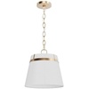 image:imageHunter  Ada Lee 1Light Alturas Gold Small Pendant Light Dimmable Transitional Style Cone Shaped for Bedrooms Kitchens Dining Living Rooms  48162