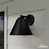 image:imageHunter  Aeronaut 1Light Matte Black Outdoor Wall Light Dimmable Modern Style Cone Shaped for Bedrooms Kitchens Dining Living Rooms  46030