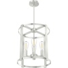 image:imageHunter  Astwood 4Light Brushed Nickel Medium Size Chandelier Dimmable Caged Style Drum Shaped for Bedrooms Kitchens Dining Living Rooms  19117Brushed Nickel