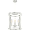 image:imageHunter  Astwood 4Light Brushed Nickel Medium Size Chandelier Dimmable Caged Style Drum Shaped for Bedrooms Kitchens Dining Living Rooms  19117Brushed Nickel