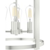 image:imageHunter  Astwood 4Light Brushed Nickel Medium Size Chandelier Dimmable Caged Style Drum Shaped for Bedrooms Kitchens Dining Living Rooms  19117Brushed Nickel